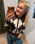 Penn and Ink cardigan ruit