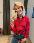Penn and Ink blouse rood