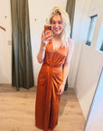 Dante 6 Marcia satin maxi dress