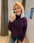 Penn and Ink col jumper aubergine