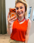 Mos Mosh Astrid V-Neck Silk tank top