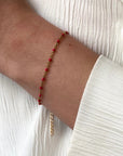 ByNouck hot pink dots bracelet