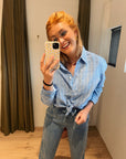Samsoe Samsoe Sanot Shirt blauw