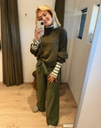 Penn and Ink khaki travel broek