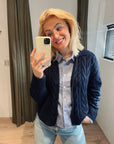 Indi & Cold blauw kabelvest