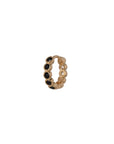 Bobby Rose Swarovski clip black