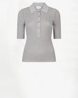 Dante 6 Fayza Metallic knitted polo