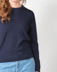 Klitmoller womens basic merino knit navy