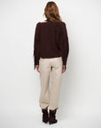Dante 6 Siega cut out Fringe sweater