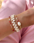 Le Veer Pearl Petal Bracelet