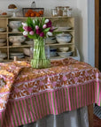 Doing Goods Marigold Table throw in tote bag