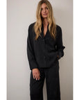 Corel Zwart Maxime blouse Is tencel luxe
