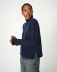 Mos Mosh Blauw Aima Cashmere Highneck knit