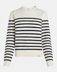 Penn and Ink wit gestreepte jumper
