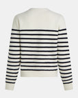 Penn and Ink wit gestreepte jumper