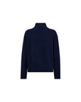 Mos Mosh Blauw Aima Cashmere Highneck knit