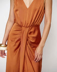 Dante 6 Marcia satin maxi dress