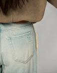 Dante 6 Brave fringed barrel leg jeans