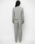 Dante 6 Reyes relaxed fit cropped blazer grijs