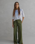 Penn and Ink khaki travel broek