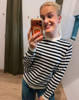 Klitmoller Womens basic stripe merino knit
