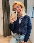 Indi & Cold blauw kabelvest
