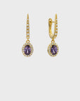 MYA-BAY Amethyst Dynasty oorbellen