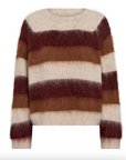 Mos Mosh Suvi Stripe knit beige