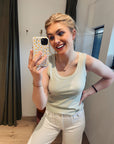 Mos Mosh Casa Rib Foil Tank top