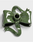 &Klevering Candle Holder ribbon green