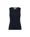 Mos Mosh Relena Tani Rib V-Neck Tank top