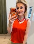 Mos Mosh Astrid V-Neck Silk tank top