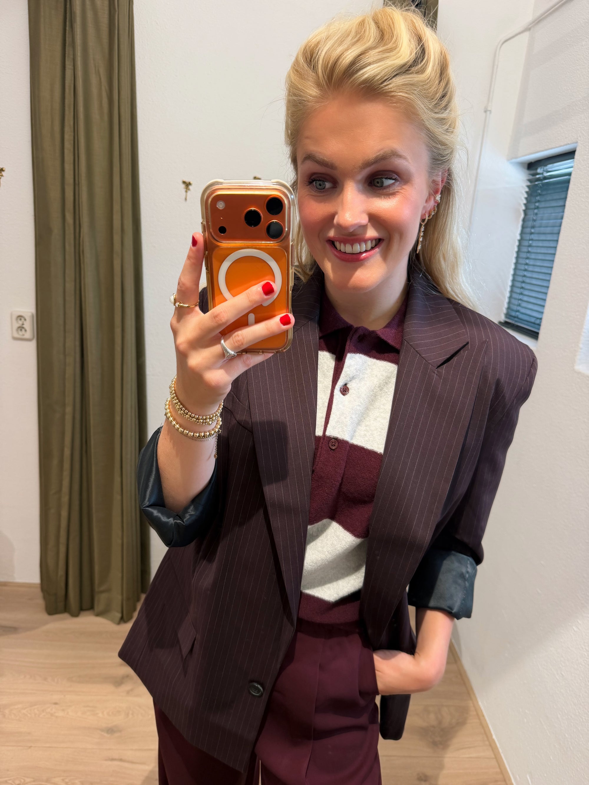 Penn and Ink blazer bordeaux