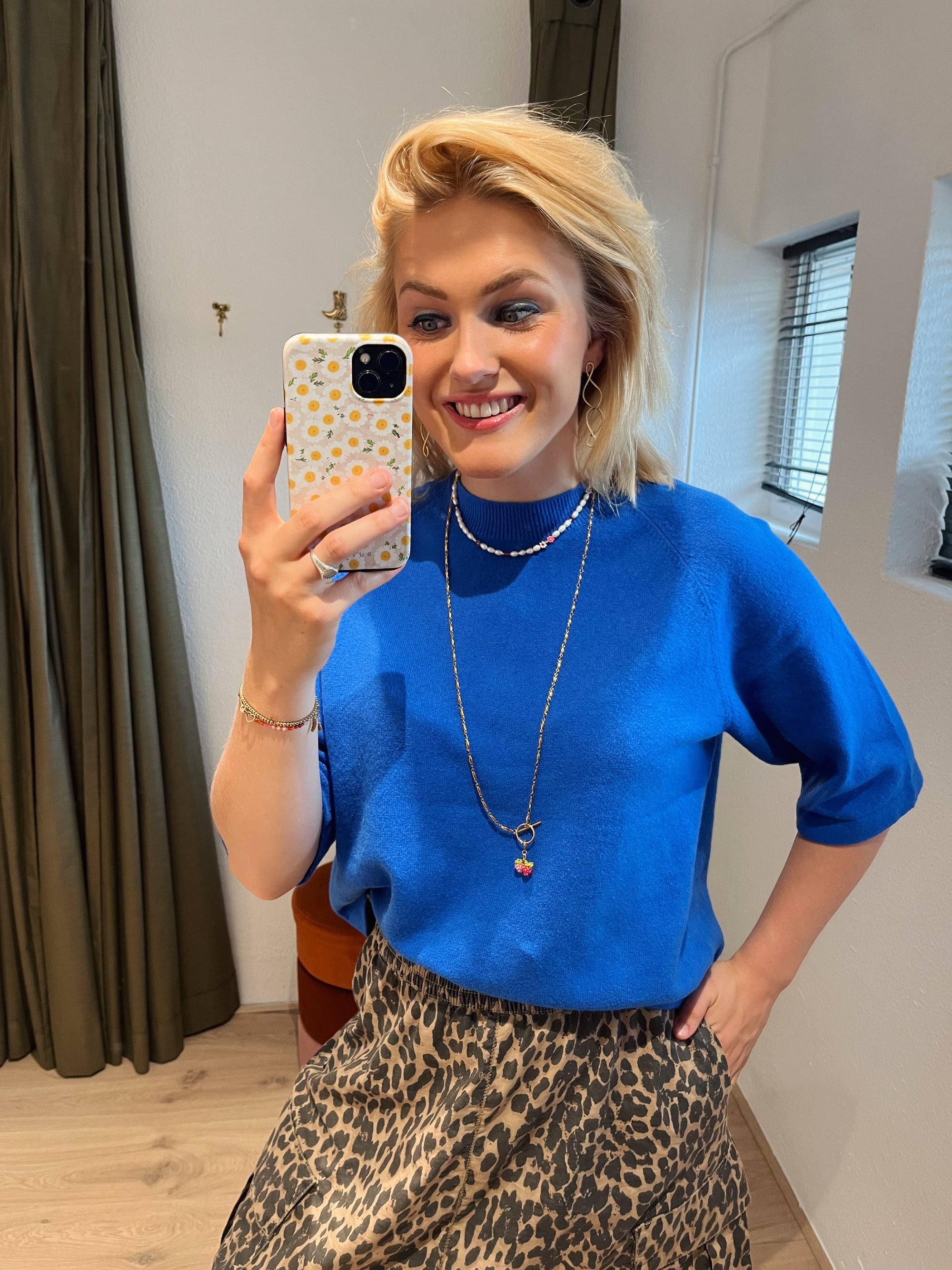 Penn and Ink blauwe jumper