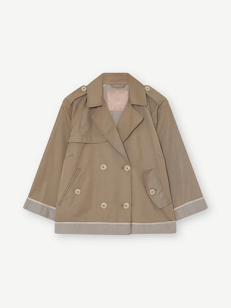 Gustav Thereza short trench coat