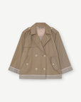 Gustav Thereza short trench coat