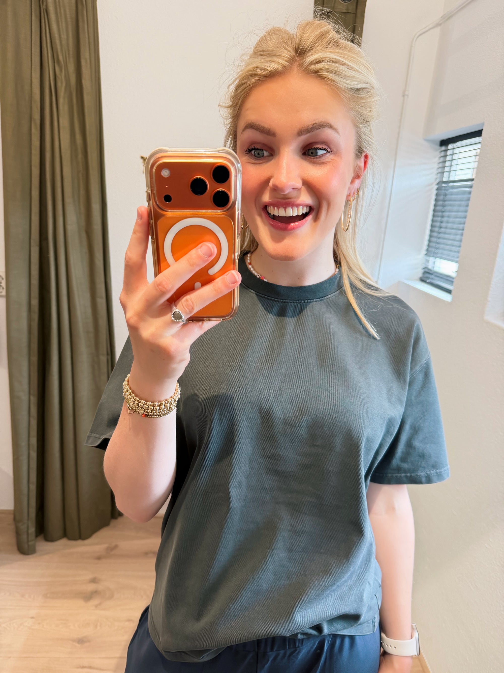 Samsoe Samsoe Eira t-shirt grijs