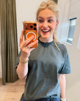 Samsoe Samsoe Eira t-shirt grijs