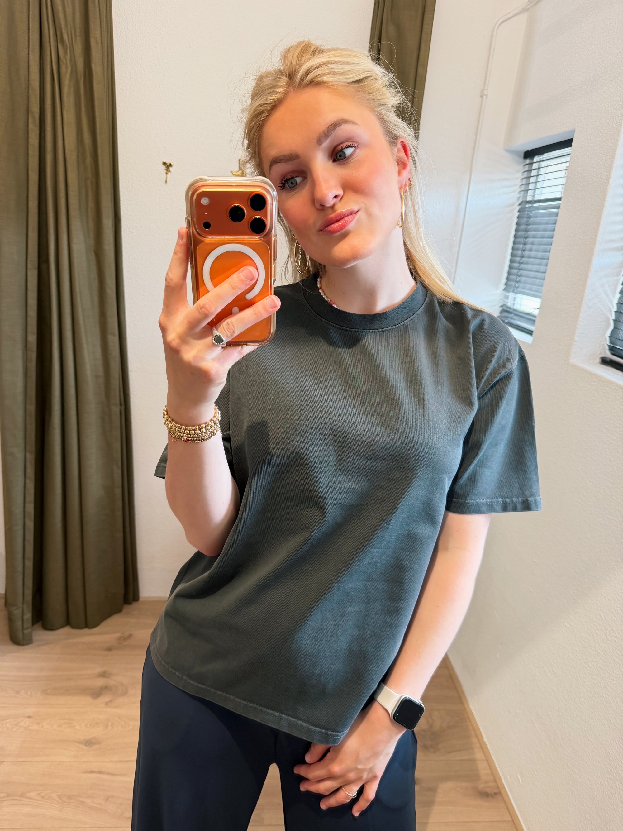Samsoe Samsoe Eira t-shirt grijs