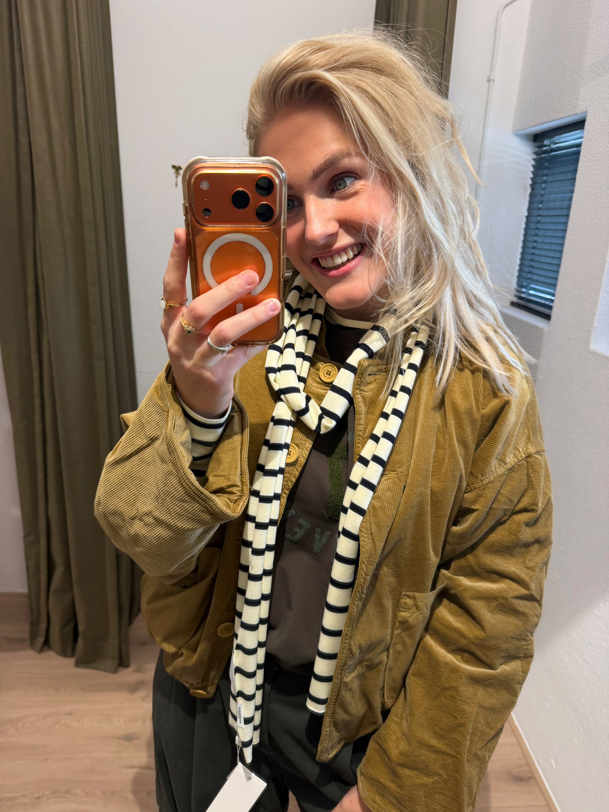 Penn and Ink scarf stripe
