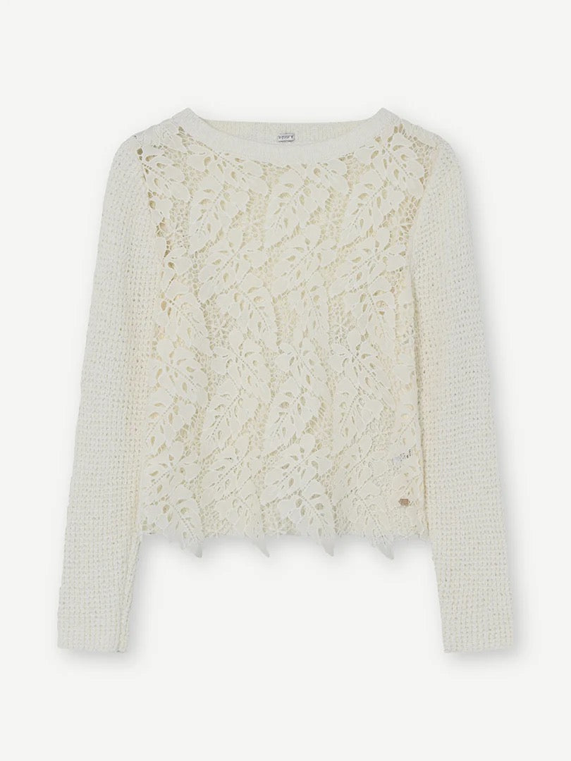 Gustav Jami knit w. lace deco