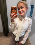 Mos Mosh Kether Lace tie shirt