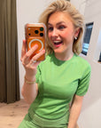 Corel groen Feline top km knitwear