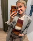 Mos Mosh Suvi Stripe knit beige