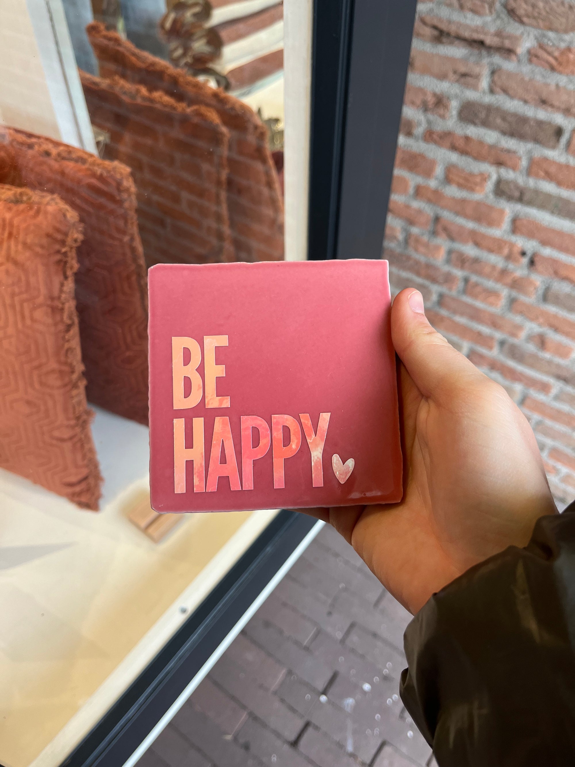 Tegeltje Be Happy