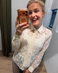 Mos Mosh Kether Lace tie shirt