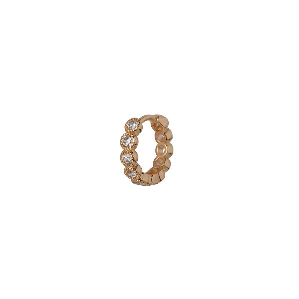 Bobby Rose Swarovski clip white