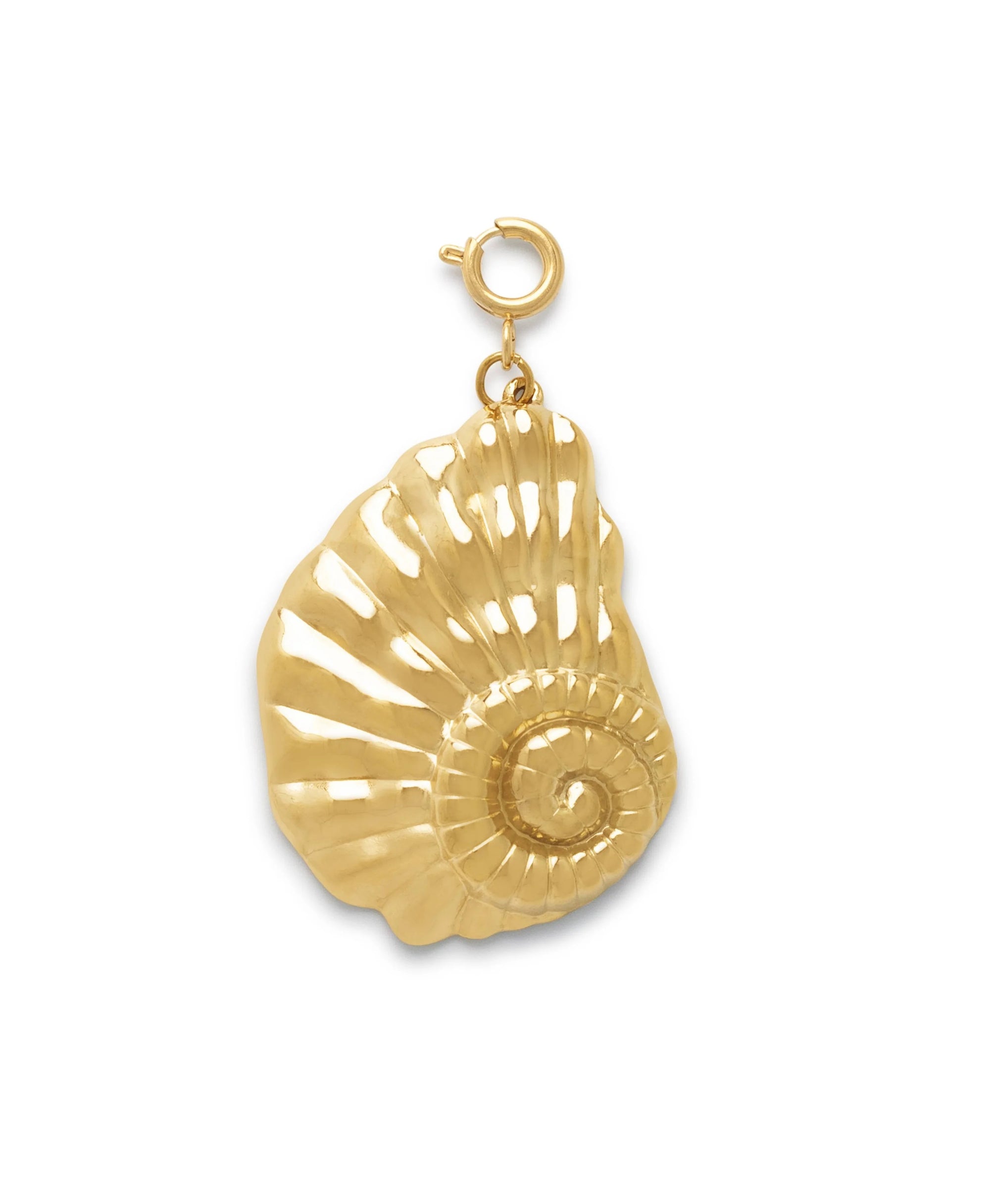 Le Veer oversized golden shell bedel