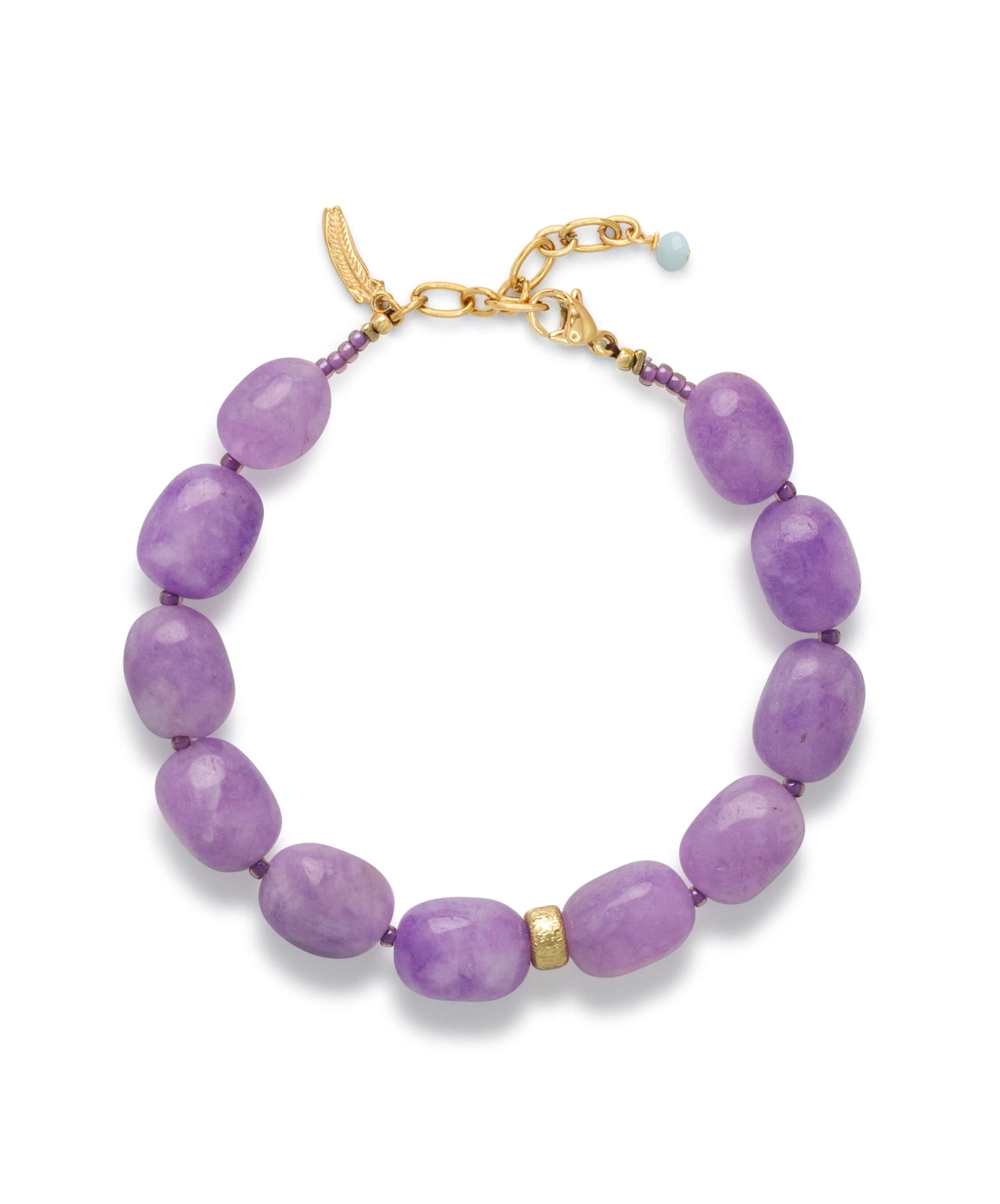 Le Veer Lilac stone armband