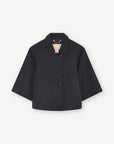 Gustav Nora cape jacket zwart